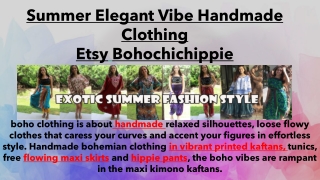 Summer Elegant Vibe Handmade Clothing