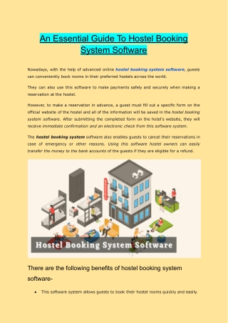 An Essential Guide To Hostel Booking System Software