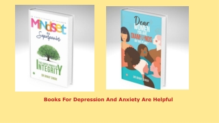 Books For Depression And Anxiety Are Helpful