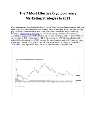 The 7 Most Effective Cryptocurrency Marketing Strategies In 2022