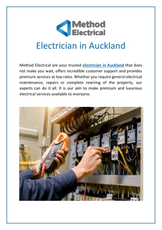 Electrician in Auckland