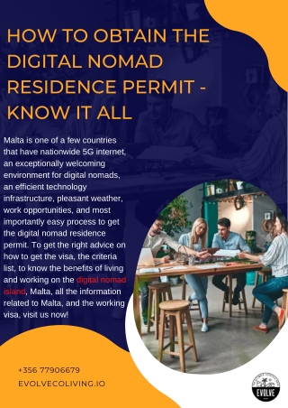 How to Obtain the Digital Nomad Residence Permit - Know It All