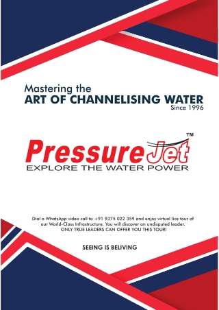 PressureJet - Manufacturer Of High Pressure Hydro Test Pump