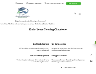 End of Lease Cleaning Chadstone