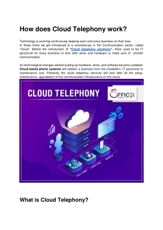 how does cloud telephony work.