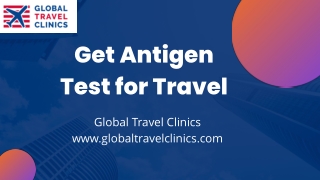 Get Antigen Test for Travel - Global Travel Clinics