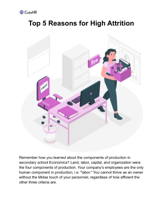 Top 5 Reasons for High Attrition