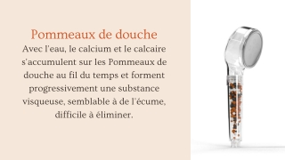 pommeau de douche anti calcaire