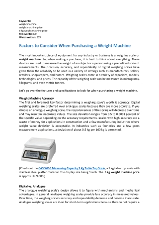 Factors to Consider When Purchasing a Weight Machine