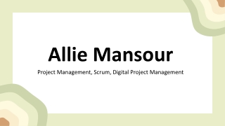 Allie Mansour - A Skillful and Brilliant Individual
