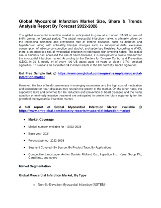 Global Myocardial Infarction Market