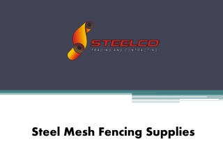 Steel Mesh Fencing Supplies - www.steelcoqatar.com