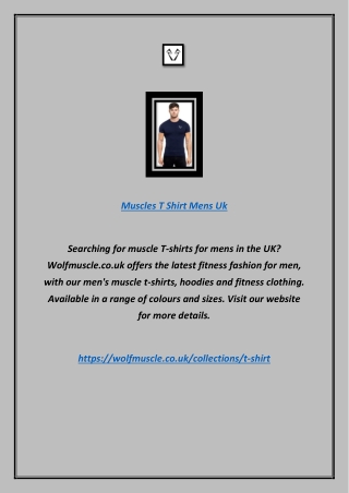 Muscles T Shirt Mens Uk | Wolfmuscle.co.uk