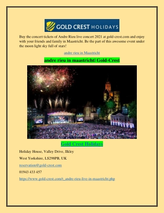 andre rieu in maastricht| Gold-Crest