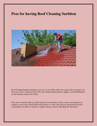 Best Pressure Washing in Surbiton