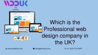 Which is the Professional web design company in the Uk