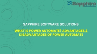 What is Power Automate Advantages & Disadvantages of Power Automate