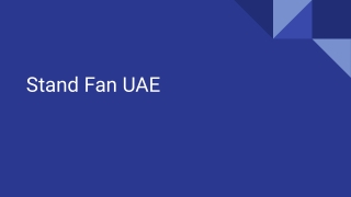Stand Fan UAE