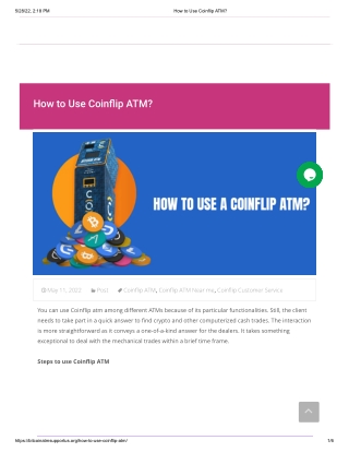 How to Use Coinflip ATM? | Coinflip ATM Near Me