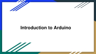 Introduction to Arduino