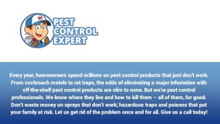 Pest Control Services - Pest Control Expert