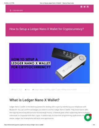 How to Setup Ledger Nano X Wallet?