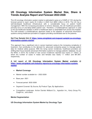 US Oncology Information System Market