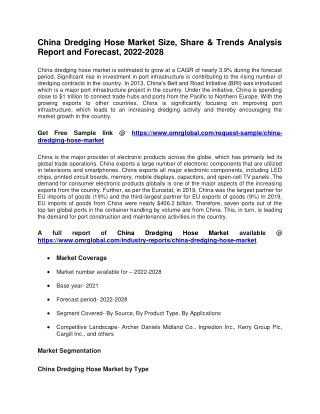 China Dredging Hose Market