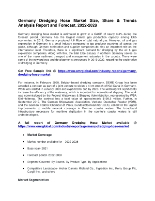 Germany Dredging Hose Market