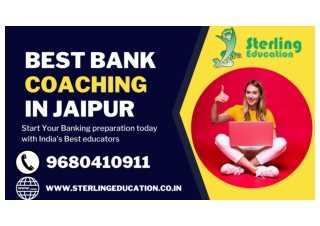 Best Bank Coaching In Jaipur Sterling Education