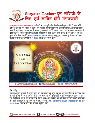 इन राशियों के लिए सूर्य साबित होंगे मंगलकारी