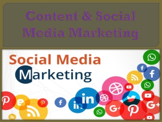Content & Social Media Marketing