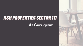 M3M Sector 111 At Dwarka Expressway Gurgaon - PDF