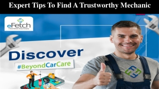 Expert Tips To Find A Trustworthy Mechanic