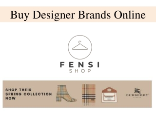 Buy Designer Brands Online