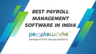 BEST PAYROLL MANAGEMENT SOFTWARE IN INDIA | Peopleworks