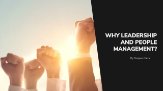 Why Leadership and People Management?