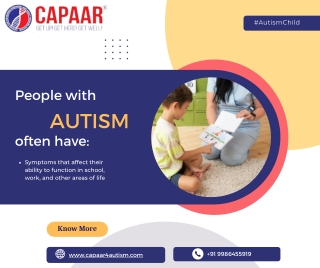 Autism Child Symptoms | Best Autism Centre in Bangalore | CAPAAR