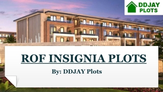 ROF Insignia Park Sector 93, Gurgaon | Call  91 9643000063