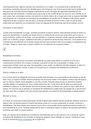 Consejos indispensables antes de hacer una reforma