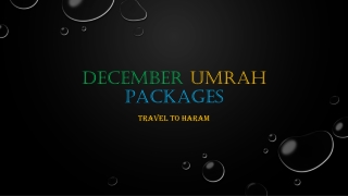 December Umrah Packages