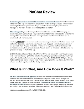 Pinchat Review