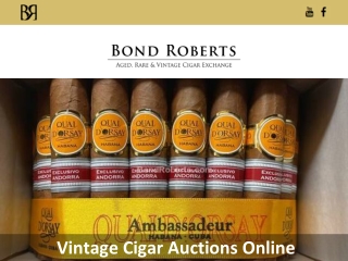 Vintage Cigar Auctions Online