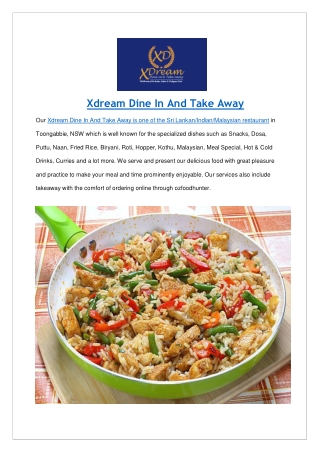 $5 off - Xdream Dine In And Take Away Toongabbie, NSW