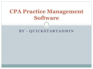 CPA Practice Management Software – QuickstartAdmin