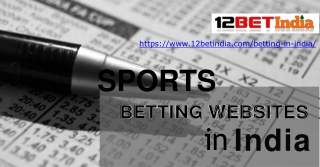 Sports Betting Websites in India_PPT