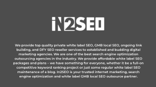 White Label SEO - IN2SEO