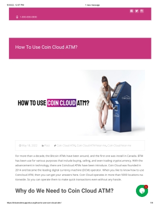 How to Use Coin Cloud ATM Machine? | Coin Cloud ATM Near Me