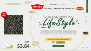 Urad Dal / Black Gram Whole 1Kg - Indian Groceries in New Zealand