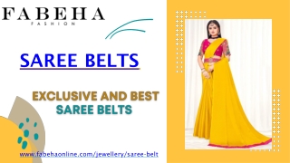 Find The Perfect Saree belts